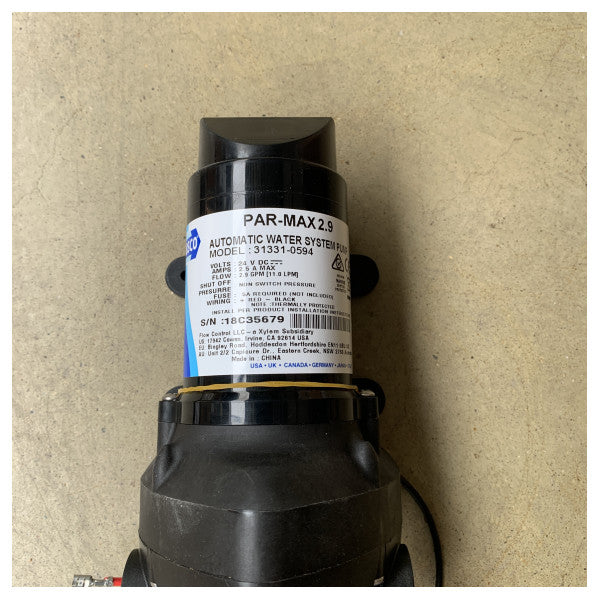 Jabsco Deluxe Flush DF14 24V Elektrische Marine-Toilette mit Softclose-Sitz und Pumpe - 58280-3024 