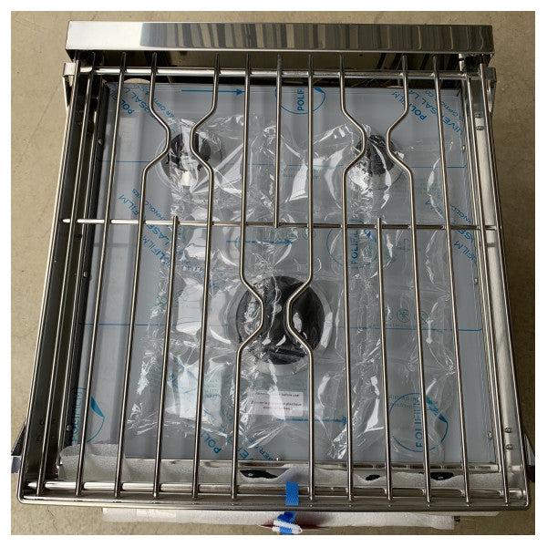 Газова плита Force10 Marine з 3 пальниками та духовкою з нержавної сталі для морських умов 