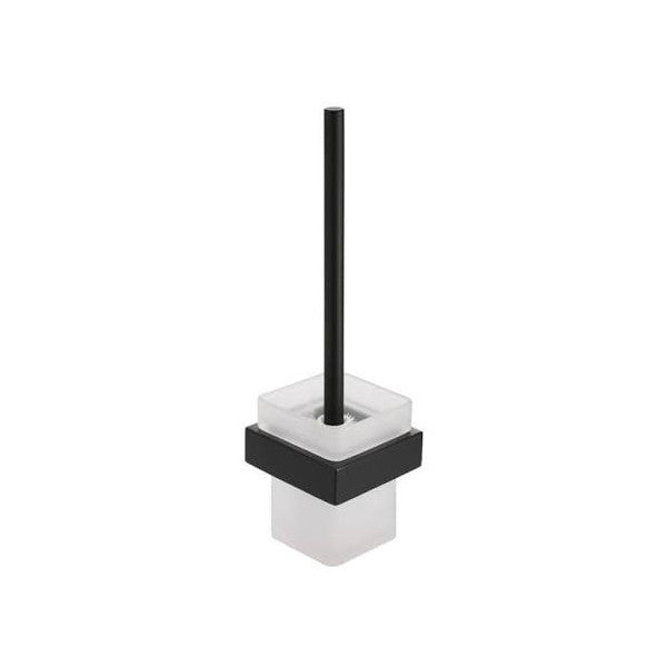 Meir S3301.0070 Mat sort firkantet toiletrens og holder 