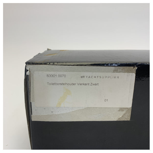 Meir S3301.0070 Mat sort firkantet toiletrens og holder 