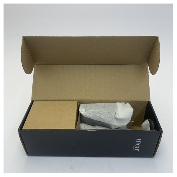 Meir S3301.0070 Mat sort firkantet toiletrens og holder 