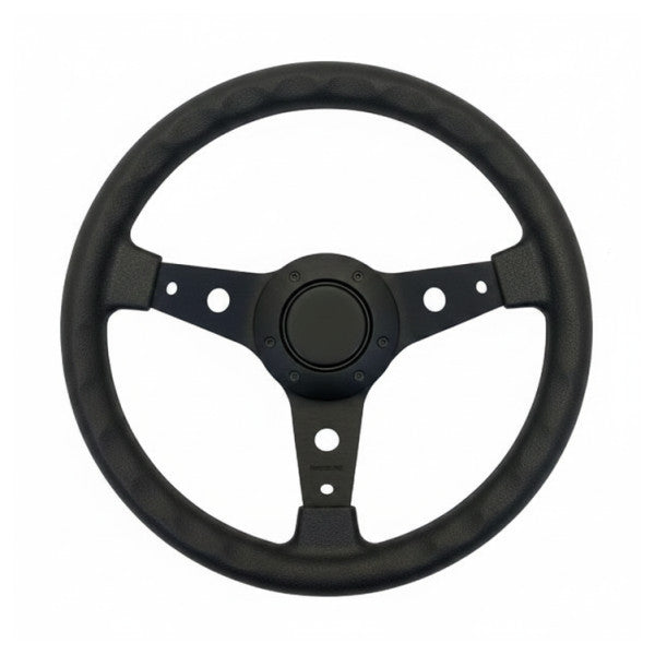 3-Spoke Boat Steering Wheel Black D330mm S330 