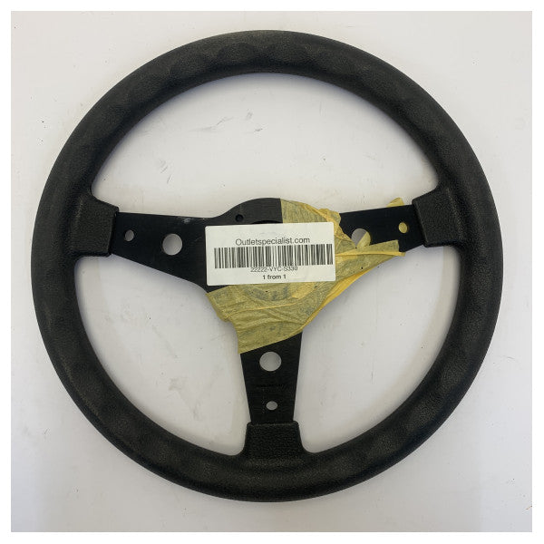3-Spoke Boat Steering Wheel Black D330mm S330 
