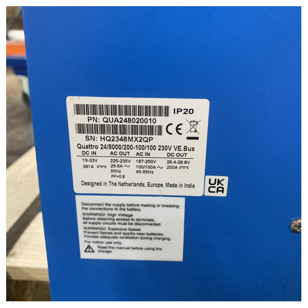 Victron Quattro 24/8000/200-100/100 230V inverteroplader QUA248020010 