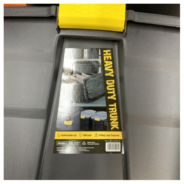 Boîte de rangement Strata Heavy Duty avec loquets sécurisés - mallette utilitaire marine durable 