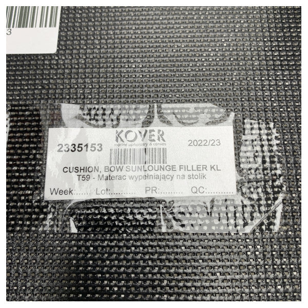 Uttern T59 Bow Sunlounge Filler Cushion Antracite - 2335153 