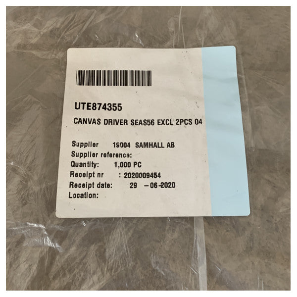 Uttern Marine Canvas ドライバーシートカバー S56 防水 2個セット - 874355 