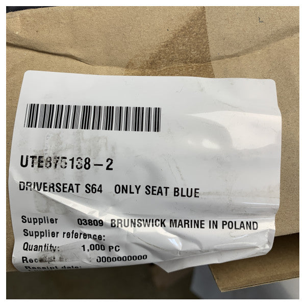 Uttern S64 Boot Fahrer Sitz Sitzkissen Blau - 875138-2 