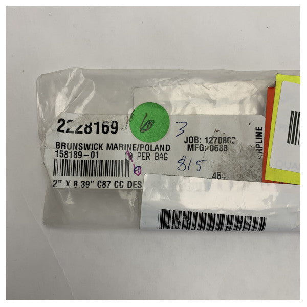 ウッターニ C87 ボートロゴステッカー - 耐久性のあるマリンビニールデカール 2x8.39 インチ 防水 