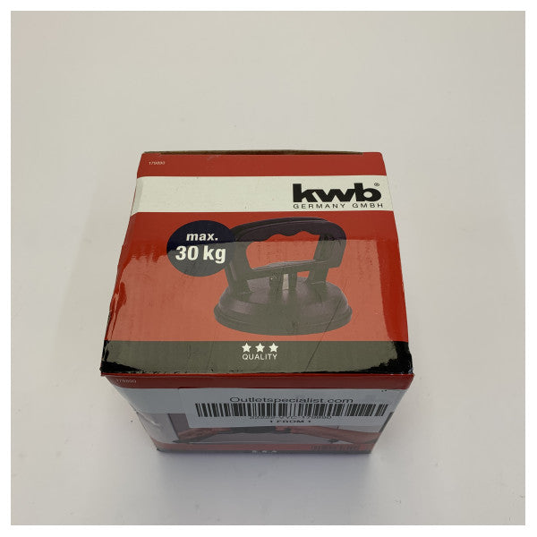 KWB Ventosa de elevação 30 kg de capacidade - Manípulo de vácuo para vidro e azulejo - 179890 