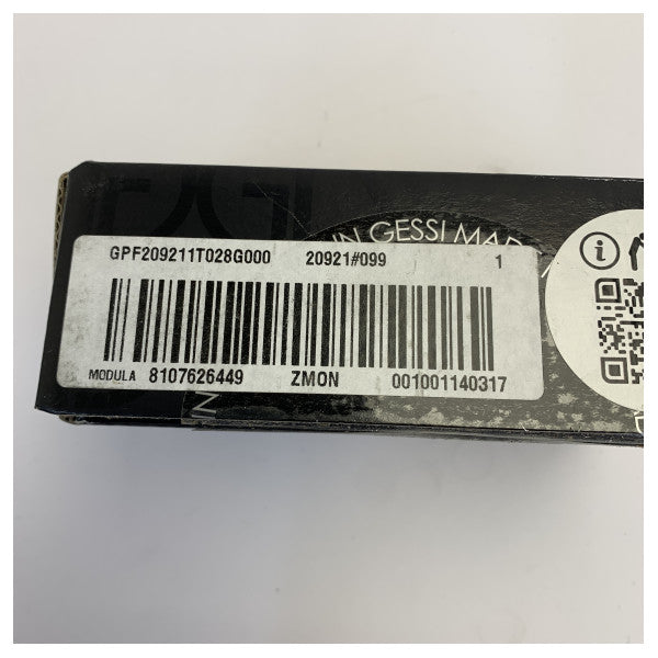 Gessi 20912-099 Gancio porta-corda da parete rettangolare nero opaco 