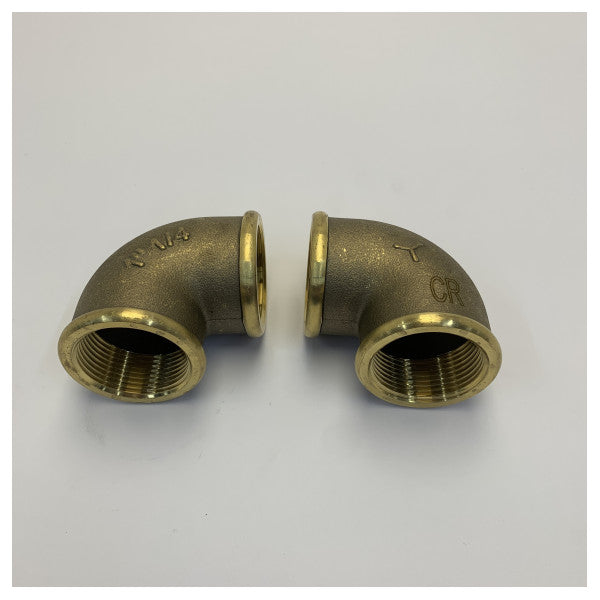 7090-G gevindet albue-rørfitting i marinekvalitets kromlegering 