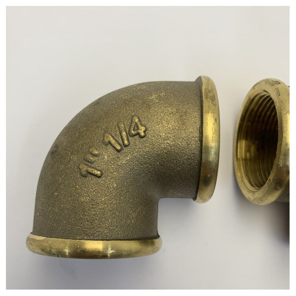 7090-G gevindet albue-rørfitting i marinekvalitets kromlegering 