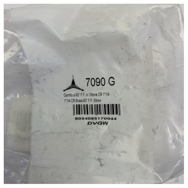 7090-G gevindet albue-rørfitting i marinekvalitets kromlegering 