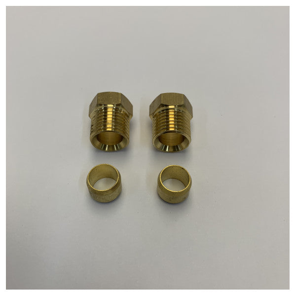 CAV TE303903 Marine Compression Fitting Set for 8mm Fuel & Hydraulic Lines