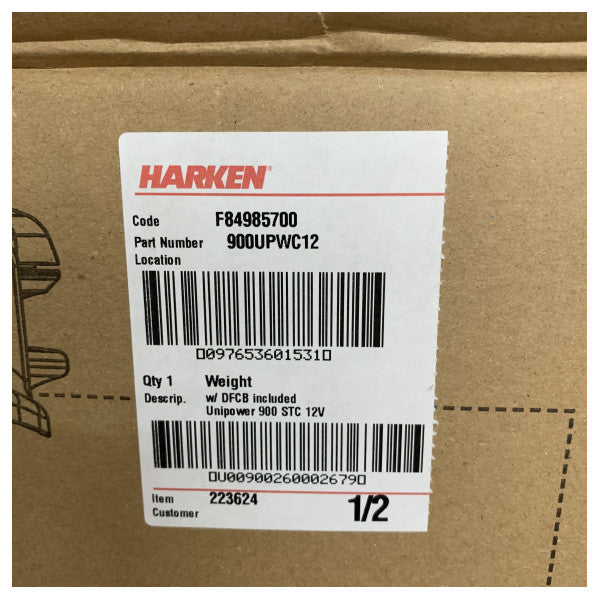 Harken Unipower 900 46.2 Self-tailing Winch Electric 12V 2-speed - 900UPWC12 