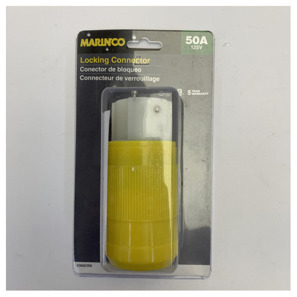 Marinco Shore Power Connector 50A - Dreipolige Landstromanschlussdose - 50A 