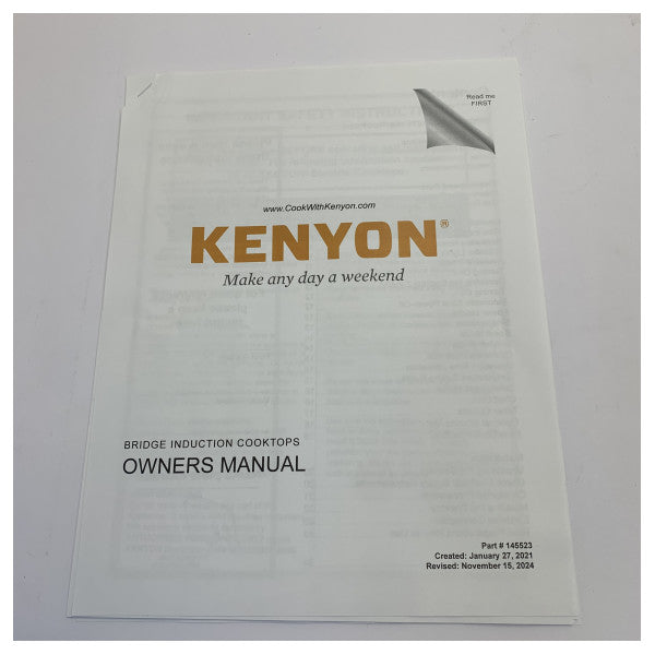 Kenyon 2-brænder induktionskogeplade 230V 50/60Hz - Ny - B80305 