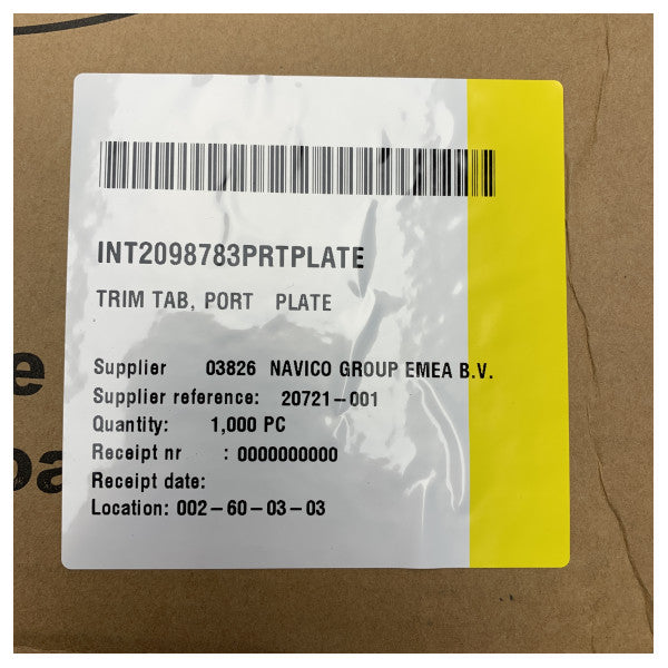 Lencoステンレス鋼ポートサイド12 x 12インチトリムタブブレード20721-001 