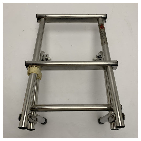 Nautinox 2037 Ladder tal-Baħar tal-Istainless Steel Durabbli - Sikur, Foldable & Li ma Jiskorrixxux għal Dgħajjes 