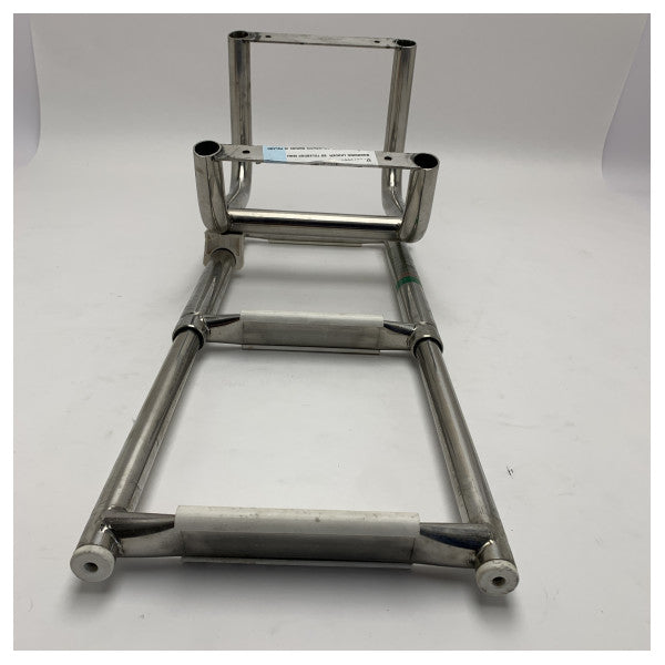 Stainless steel foldable marine 3-steps boarding ladder - 875000 