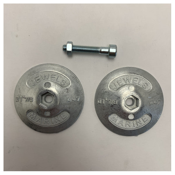 Quicksilver Rose Anode for Rudders Ø 90mm 500g Pairweight 