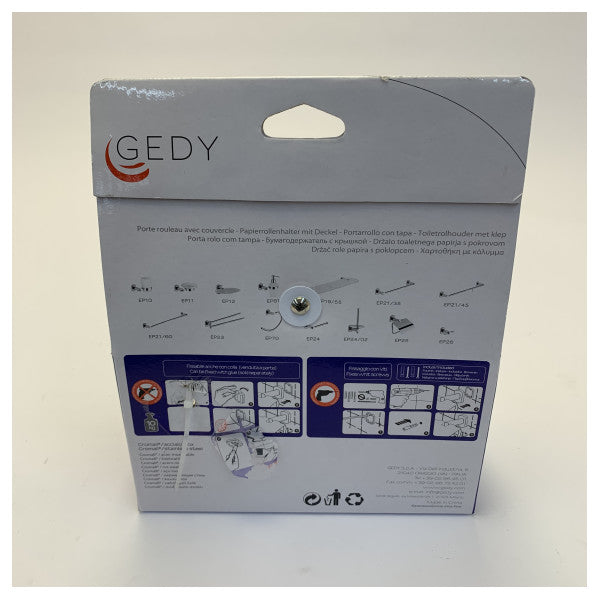 Gedy Marine Toilet Paper Holder - Wall Mounted Installation - EP2