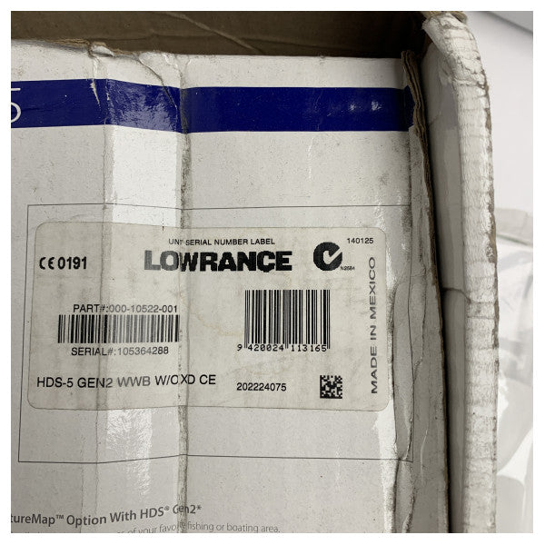 Lowrance HDS5 GEN2 5 inch multifunctional chartplotter | fishfinder - 000-10522-001