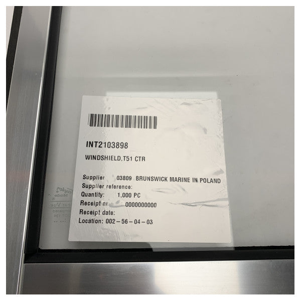 Uttern T51 aluminium opening middle windshield glass - 2103898