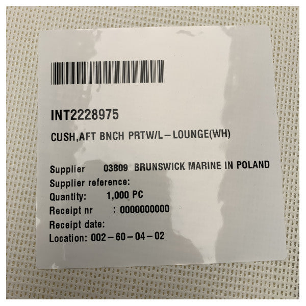 Cushion de L-Lounge do lado esquerdo do banco traseiro Quicksilver Activ 755 - 2228975 