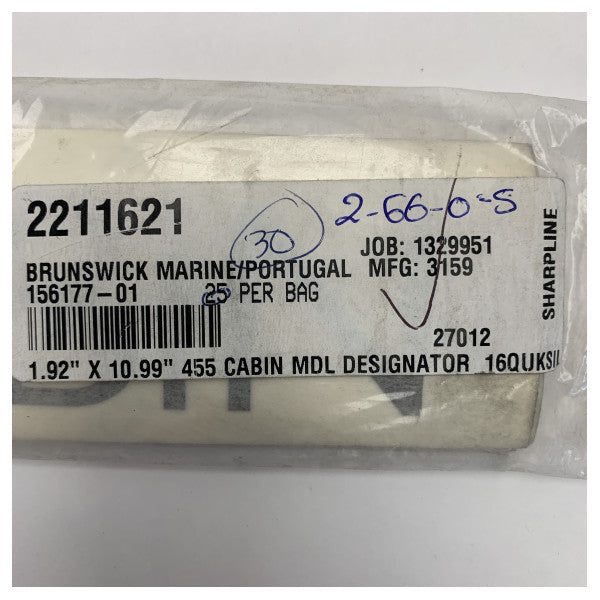 Quicksilver 455 Cabin Decal Logo - Αυτοκόλλητο Σκάφους - 156177 