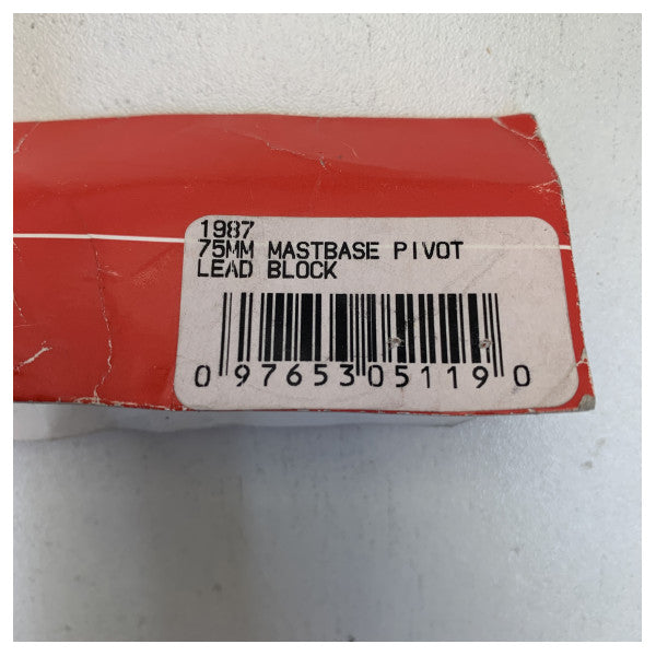 Harken 1987 75mm mastbunn svingbar flip-flop ledeblokk - yachtbeslag 
