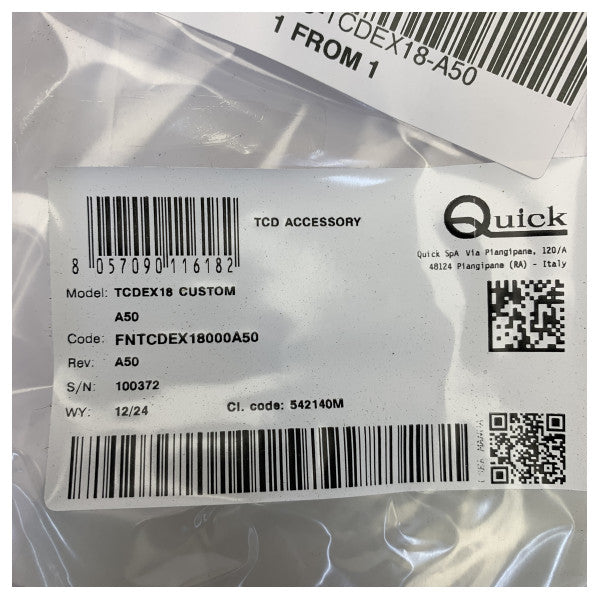 Quick TCDEX18 Bow Thruster Control Extension Cable 18 meter - A50