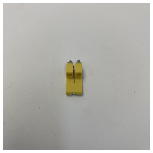 WQV 2.5/2 2-polet jumperkobling elektrisk kontakt for rekkeklemmer - gul 