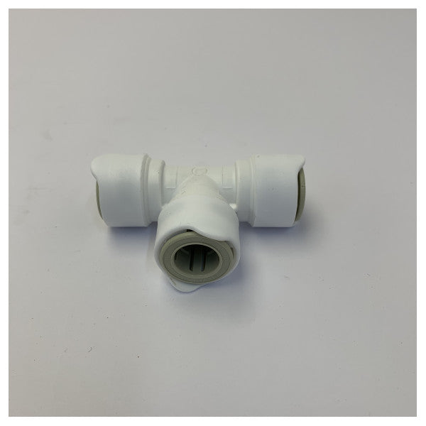 Whale WX1502B Acessório de canalização em T igual Quick Connect de 15 mm para náutica e autocaravanas 