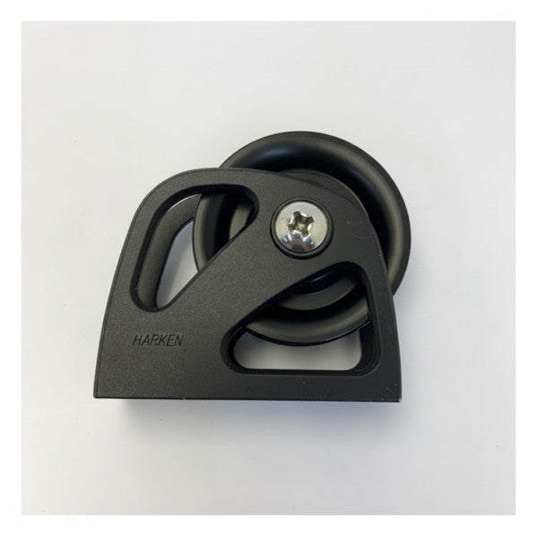 Harken 1990 Poulie simple à base de mât fixe 75 mm noire 