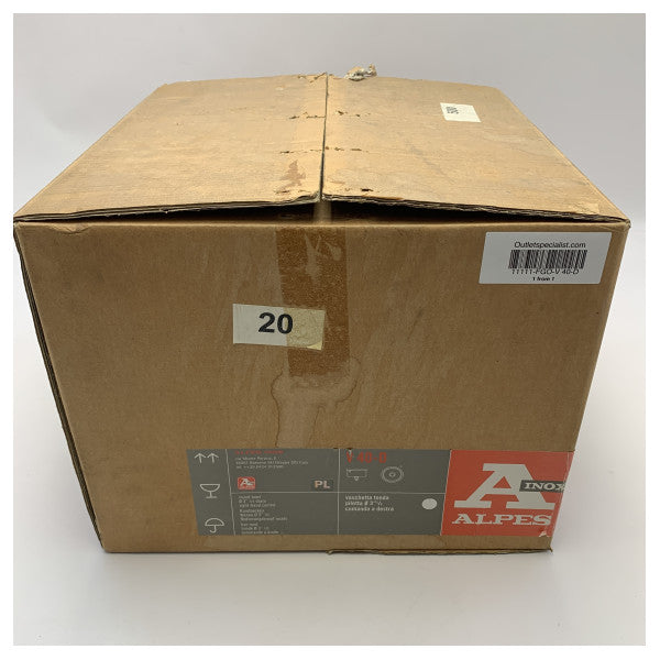 Alpes paslanmaz çelik V40D yuvarlak ankastre evye D40 cm