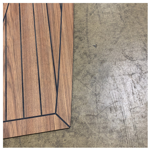 Uttern S62 Steuerbord Mitte Laminierter Teakboden-Kit 4 mm - 2083963 