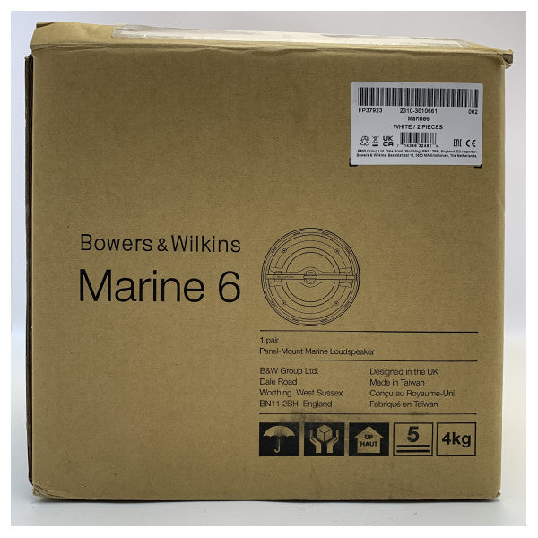 Bowers and Wilkins Marine 6 6-tommer IP66 vandtætte udendørshøjttalere