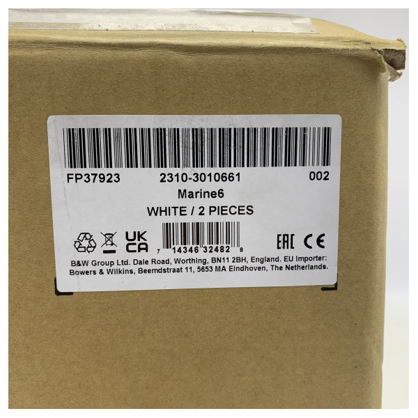 Bowers and Wilkins Marine 6 Diffusori impermeabili da 6 pollici IP66 per esterni