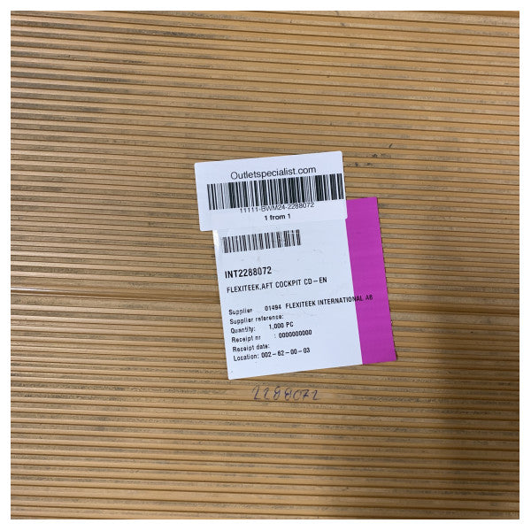 Quicksilver Flexiteek syntetiskt teakbåt däck för akterdäck - 2288072 