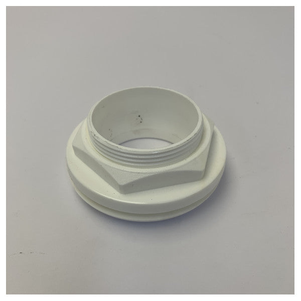 Marine Toilet Pipe Escutcheon Flange 48mm White - Yacht Plumbing Rosette FI48 