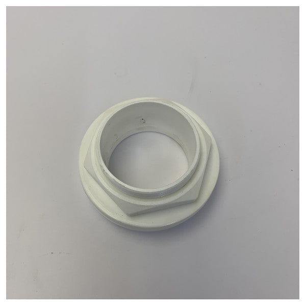 Marine Toilet Pipe Escutcheon Flange 48mm White - Yacht Plumbing Rosette FI48 