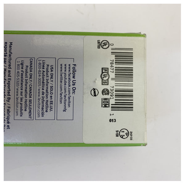 Leviton G5262-WTE 15A 125V Ανθεκτική στις καιρικές συνθήκες και σε παραβίαση υποδοχή GFCI 