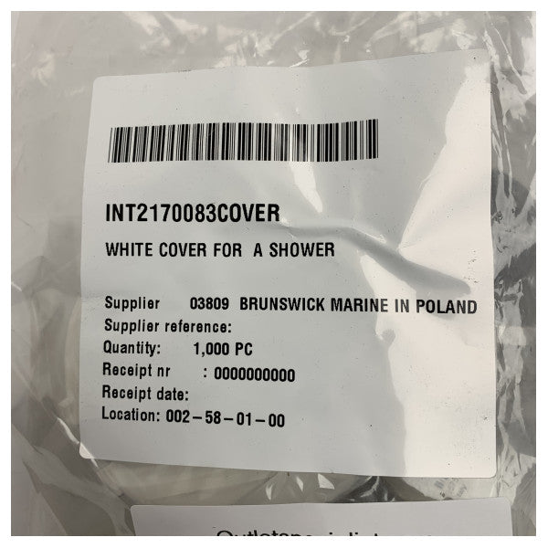 Nuovo Rade White Marine Shower Cover - 42575