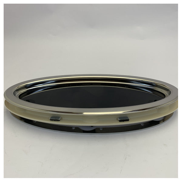 Rutgerson Oval Chrome Power Porthole Window for Yachts - 446641M