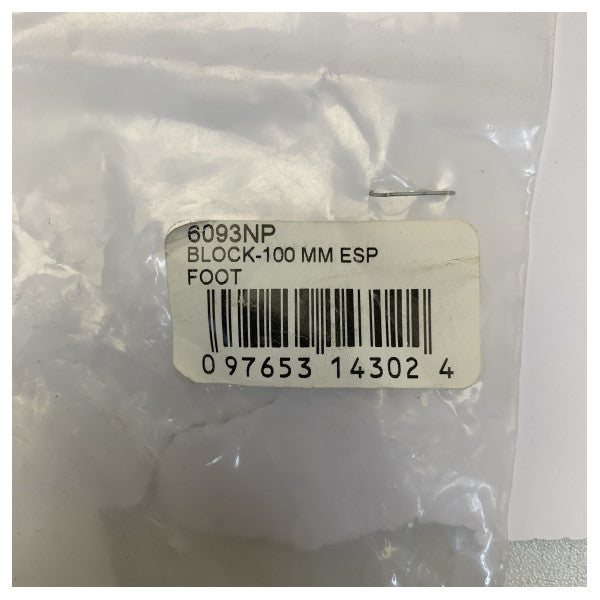 Harken 100 mm ESP bloque de pie - bloque de cubierta simple - 6093NP 