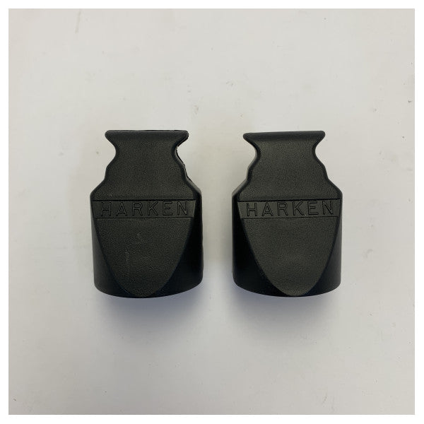 Harken Big Boat Hi-Beam Tampas de acabamento (par) - tampas de extremidade de calha alta de 32 mm 