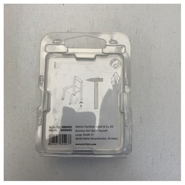 Hettich 17mm weiße Filz-Möbelgleiter - 16er-Pack Bodenschoner 