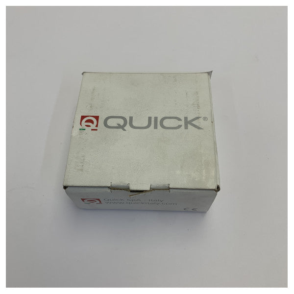 Quick Bryan Square Surface Mount Marine LED Courtesy Light - Red LED White Frame